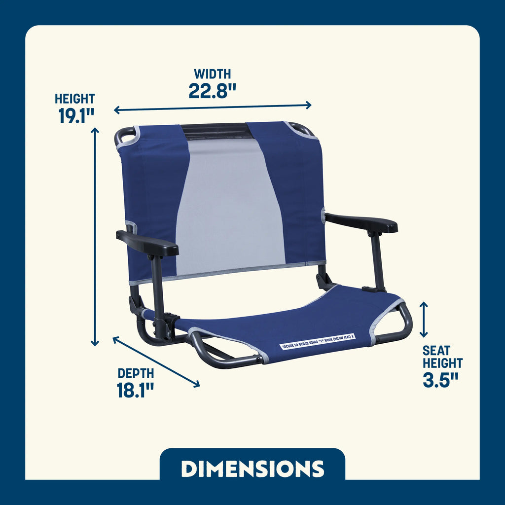 Big Comfort Stadium Chair™ with Armrests | SJCN
