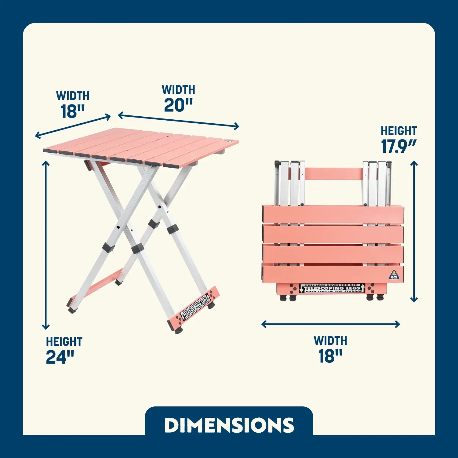 Compact Camp Table 20™ | NETA
