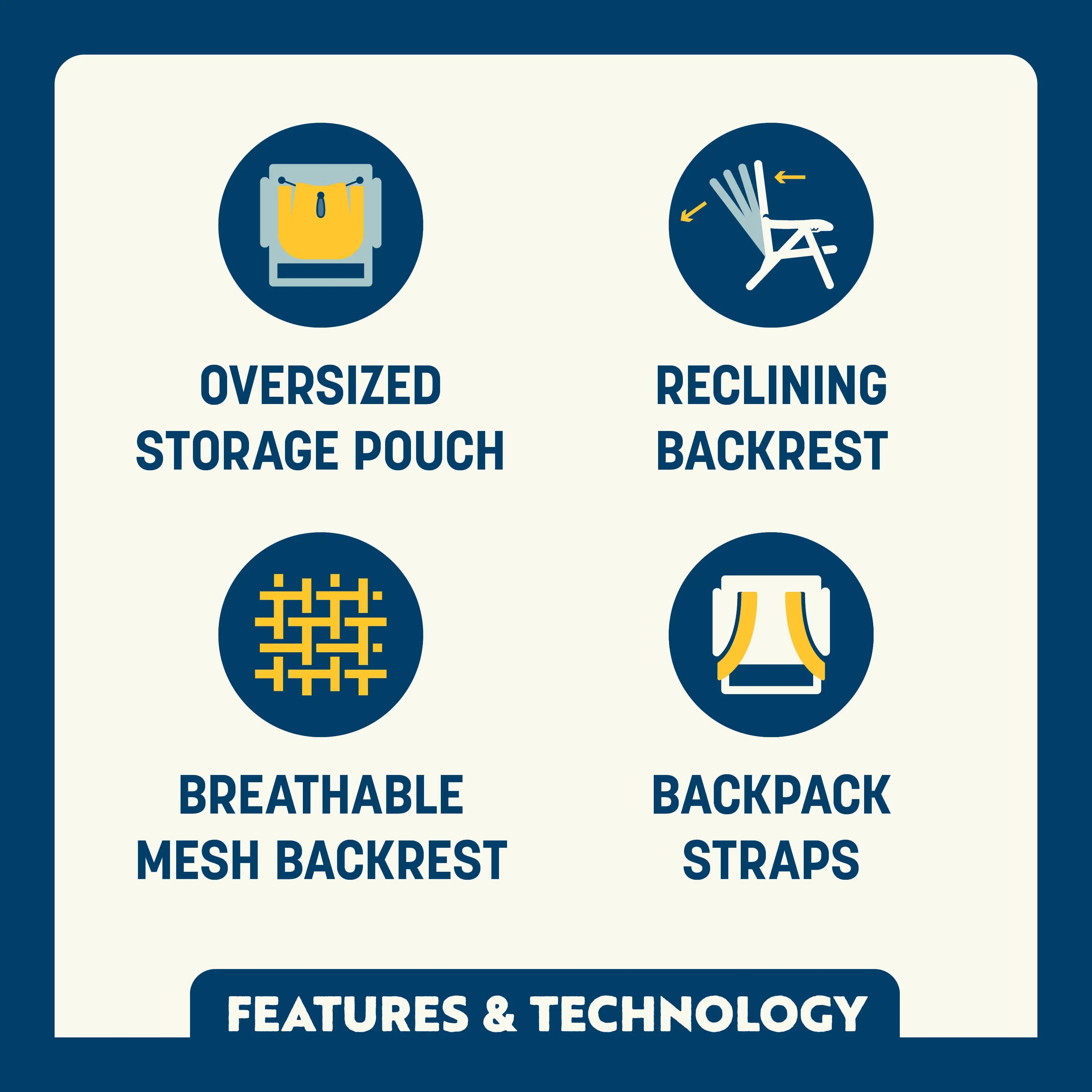 Backpack Beach Chair™ | 6C6X