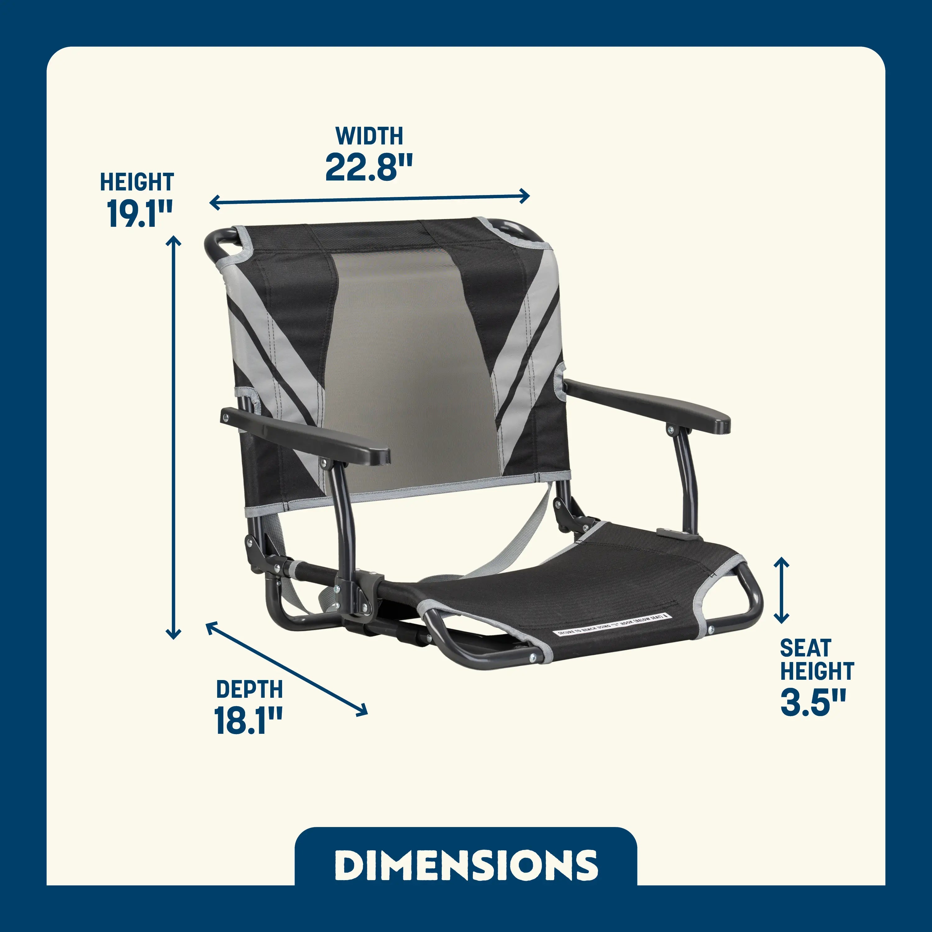 Big Comfort Stadium Chair™ with Armrests | SJCN